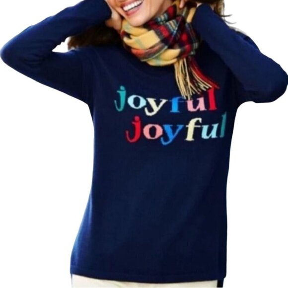 Talbots Joyful Angora Blend Crewneck Lightweight Sweater Size Mp - Picture 1 of 6